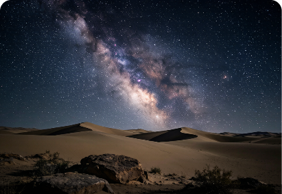 宁夏沙漠星空